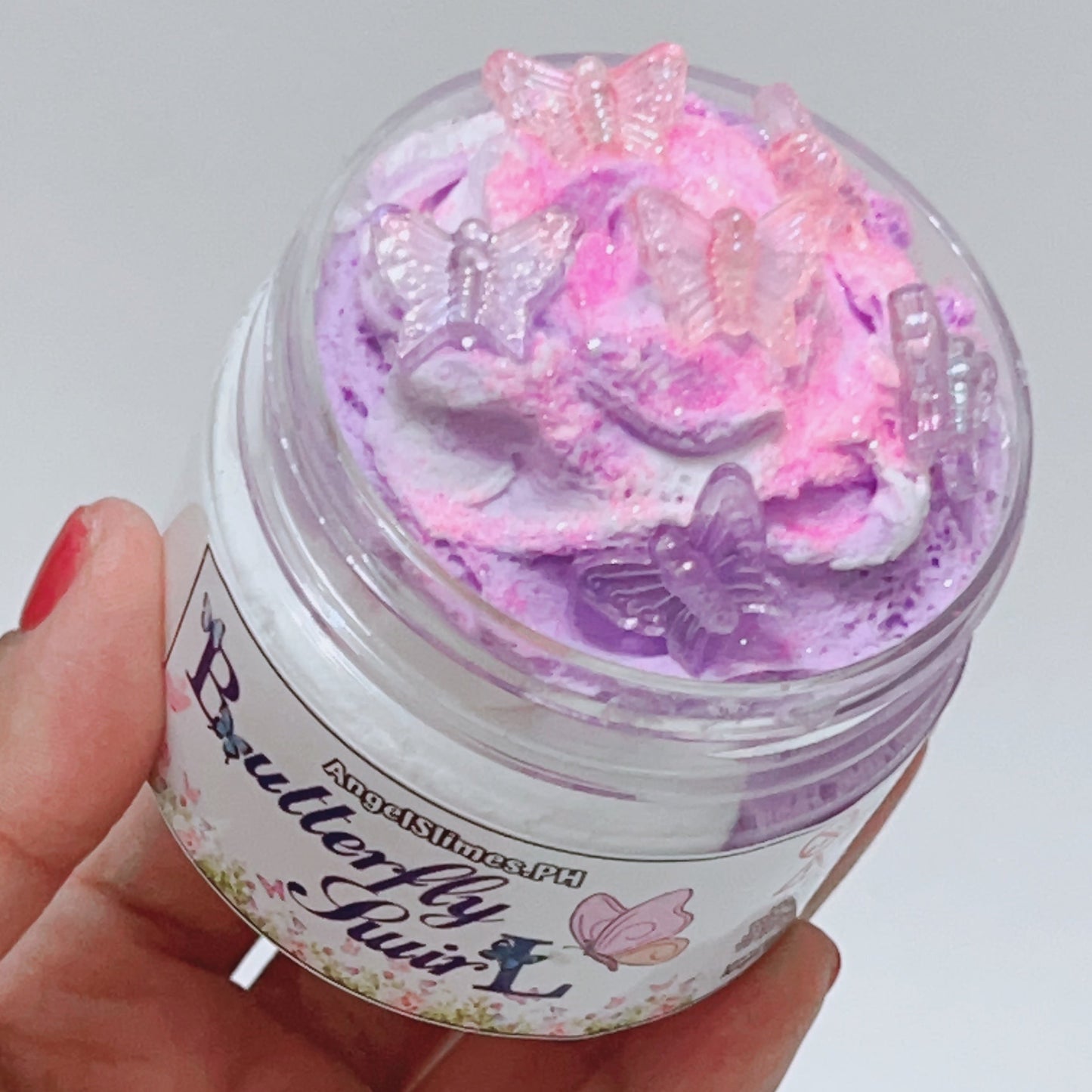 Butterfly Swirl Cloud Creme Scented Slime Toy