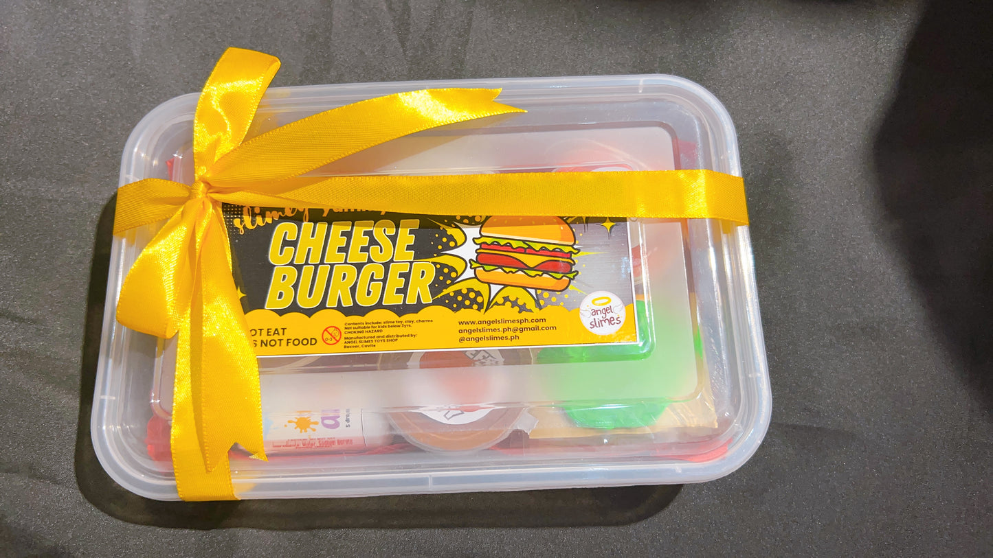 Cheeseburger Slime Gift Set