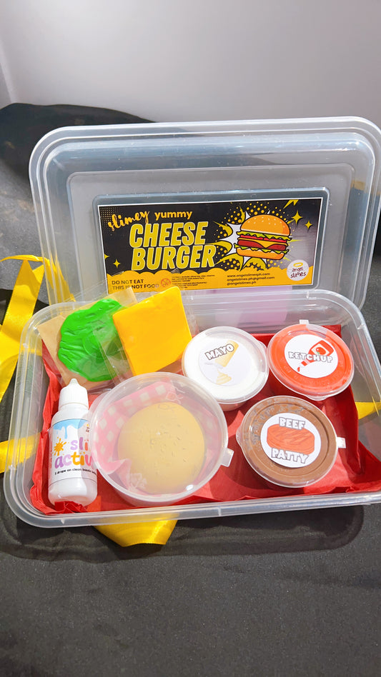 Cheeseburger Slime Gift Set
