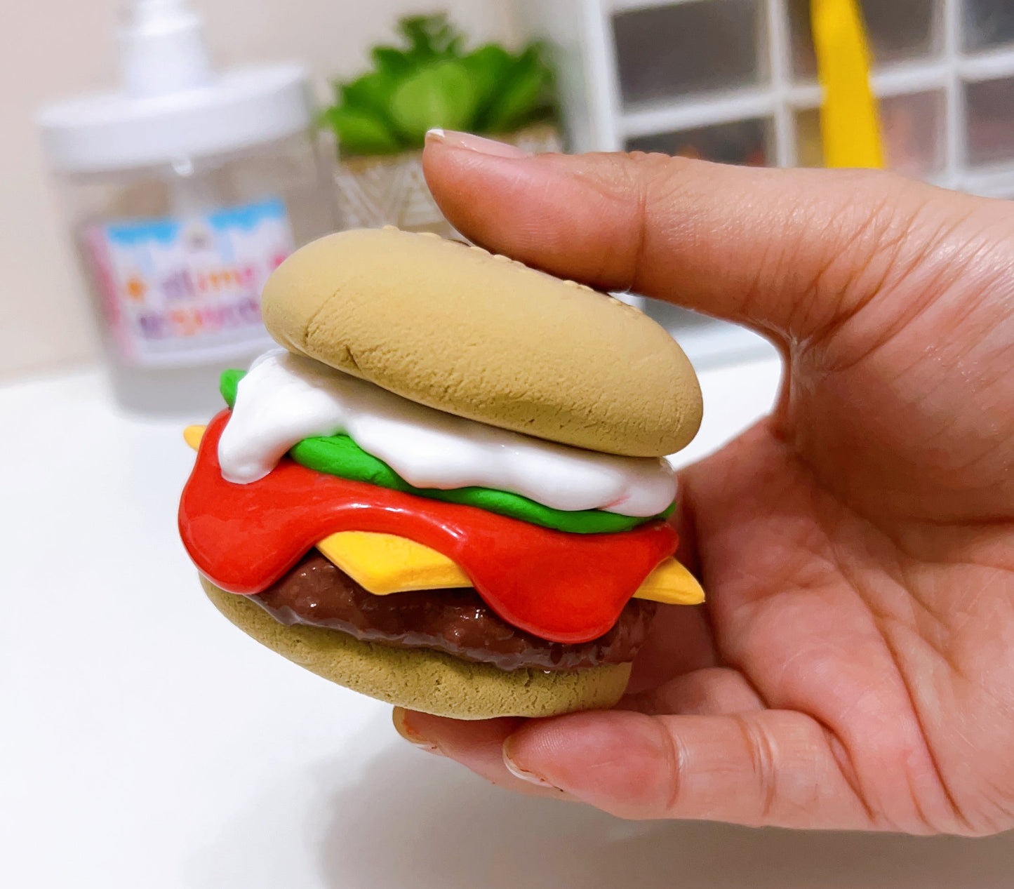 Cheeseburger Slime Gift Set