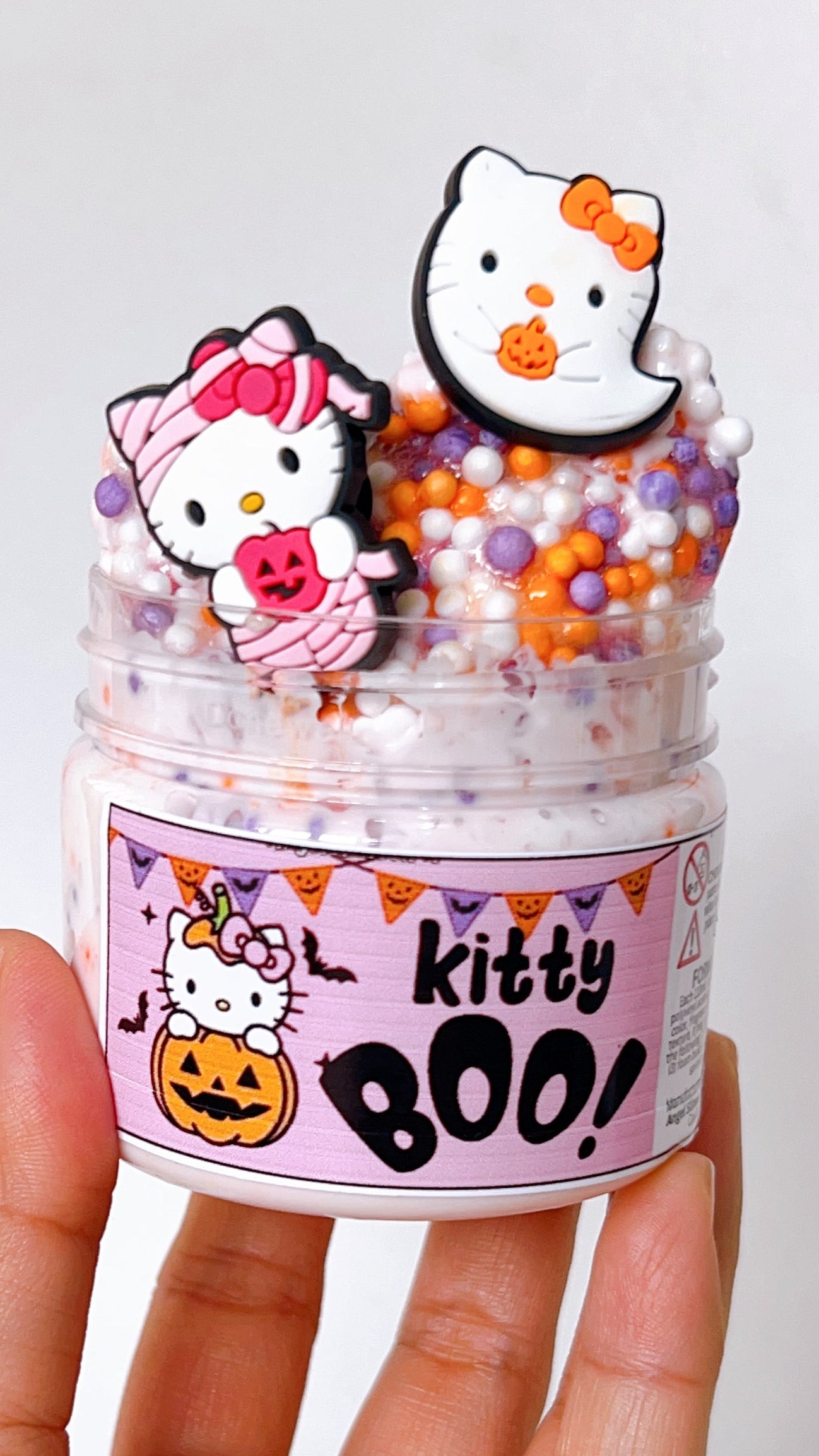 Halloween Slime Kitty Boo